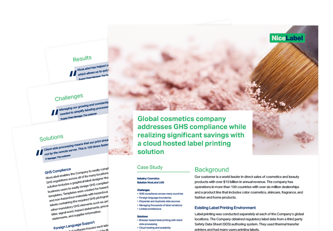 cosmetic labelling requirements