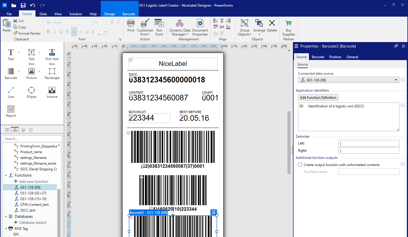 Diseñe etiquetas y códigos de barras fácilmente con un software profesional  | NiceLabel